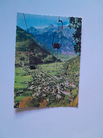 AK Schruns mit Hochjochbahn und Zimba.