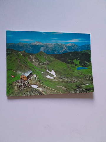 AK Wormser Hütte mit Schwarzsee. Schruns.