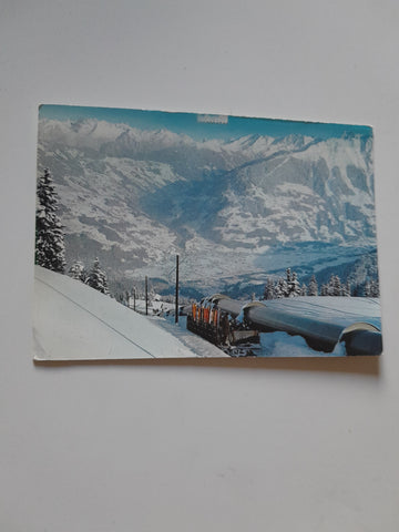 AK Schruns. Golmerbahn mit Hochjoch.