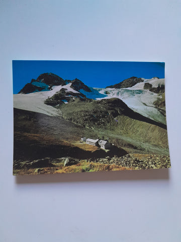 AK Silvretta Wiesbadner Hütte mit Piz Buin Signalhorn und Silvretta-Egghorn.