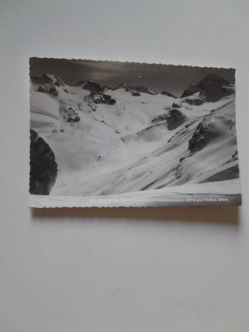 AK Silvretta Wiesbadner Hütte mit Dreiländerspitze.