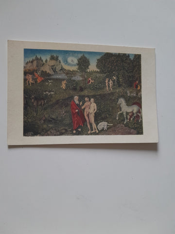 AK Lucas Cranach d. Ältere Das Paradies. (Kunsthistorisches Staatsmuseum, Wien)