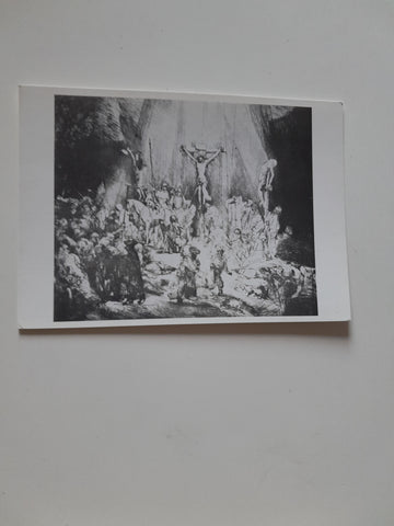 AK Rembrandt: The Three Crosses, Etching. (Coll. Museum Het Rembrandthuis, Amsterdam)