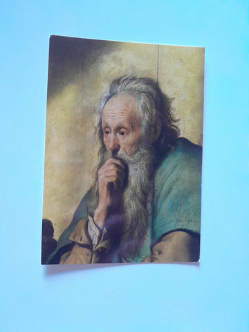AK Rembrandt Harmensz van Rijn. Der Apostel Paulus im Gefängnis. Staatsgalerie Stuttgart.