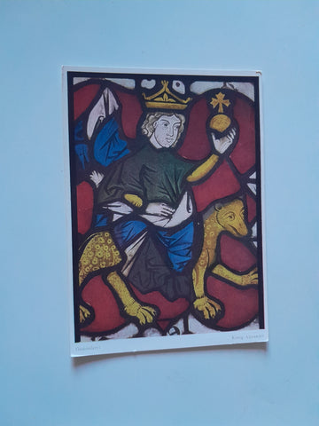 AK Glasmalerei König Alexander. (Stift Heiligenkreuz)