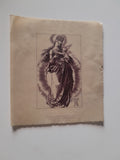 Billett Weihnachten Madonna mit Kind. Albrecht Dürer.