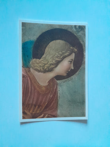 AK Testa dell'Arcangelo Gabriele - Beato Angelico (Museo S. Marco Firenze)