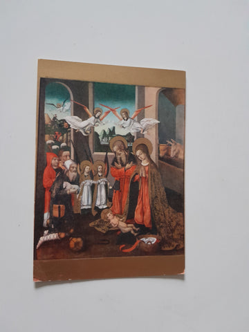 AK La Adoracion De Los Pastores Maitre de Jativa. Escuela de Valencia Barcelona.