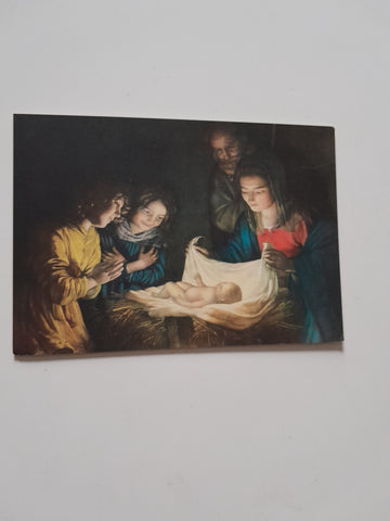 AK Gherardo Delle Notti: Adorazione dei Pastori. Galleria Uffizi Firenze.
