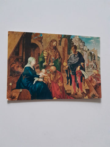AK Firenze. Galleria Uffizi. Albrecht Dürer: Anbetung der heiligen drei Könige.