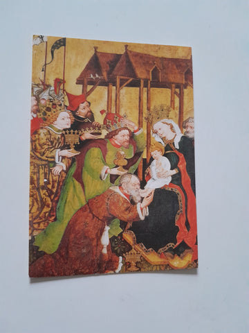 AK Die Anbetung der Heiligen 3 Könige. Lienhart Scherhauff.