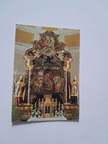AK Pfarrkirche in Hippach. Anbetung der Drei Weisen v. Franz Seelos Zirl.
