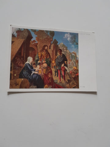 AK Die Anbetung der heiligen 3 Könige. Albrecht Dürer. Florenz.