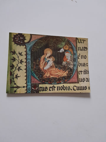 AK Geburt Christi - Miniaturbild. Misal procedente de Sant Cugat del Valles.