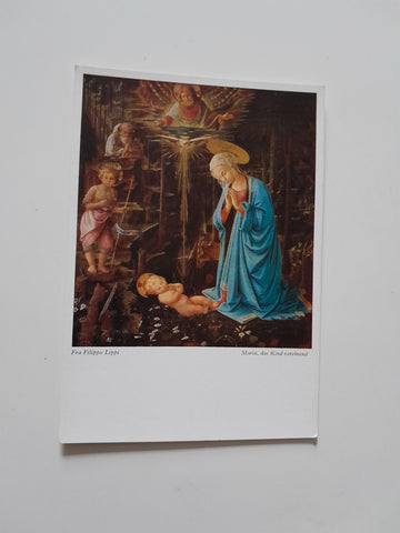 AK Fra Filippo Lippi: Maria das Kind verehrend.