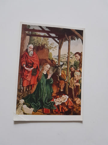 AK Martin Schongauer: Geburt Christi. Berlin, Deutsches Museum.