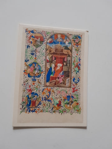 AK Christi Geburt. Gebetbuch in lateinischer und französischer Sprache für das französ. Königshaus.