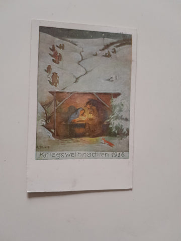 AK Geburt Christi. Weihnachtskarte des Kriegsfürsorgeamtes Bozen-Gries Für unsere Soldaten.