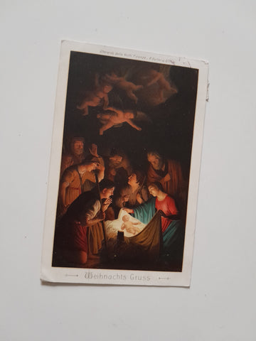 AK Gherardo delle Notti: Geburt Christi. Firenze. Uffizi.