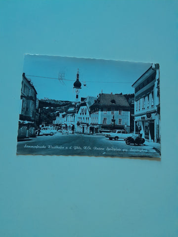 AK Waidhofen an der Ybbs. Unterer Stadtplatz geg. Sonntagberg.