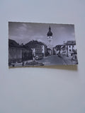 AK Waidhofen an der Ybbs. Forellenbrunnen und Stadtturm. (1963)