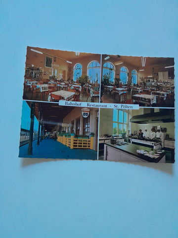AK St. Pölten. Bahnhof Restaurant. Franz Hiefler.