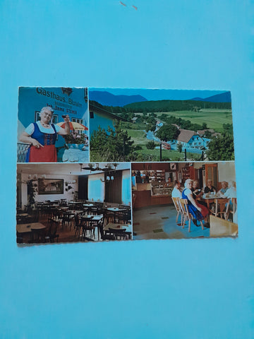 AK Berndorf. Gasthaus zur Blutalm Joh. und Emma Steiner Alkersdorf.