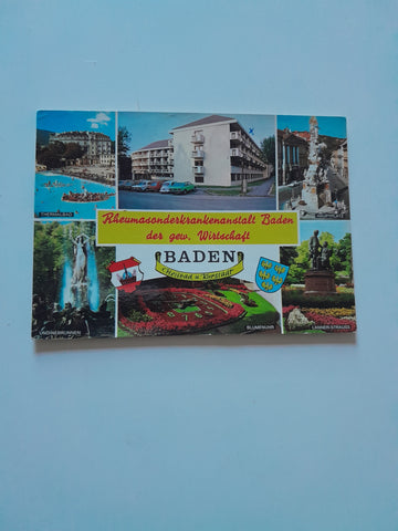 AK Baden bei Wien. Rheumasonderkrankenanstalt Baden der gew. Wirtschaft.