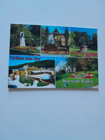 AK Baden bei Wien. Waldgasthof Augustinerhütte. Inhaber Familie Scheder.