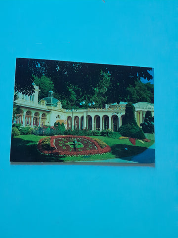 AK Baden bei Wien. Kongreßhaus Spielcasino Blumenuhr.