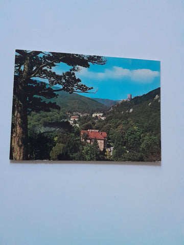 AK Baden bei Wien. Blick ins Helenental mit Ruine Rauhenstein.