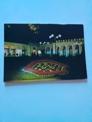 AK Baden bei Wien. Spielcasino mit Blumenohr.