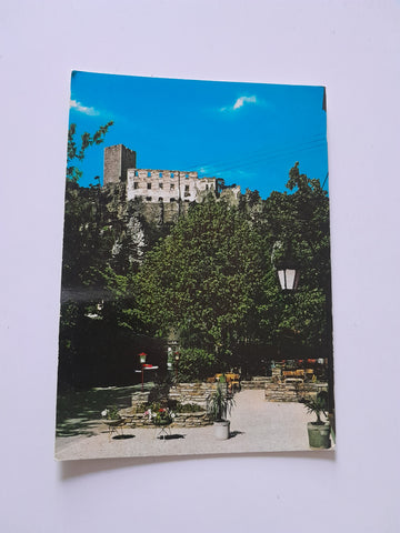 AK Baden bei Wien. Ruine Rauhenstein Cafe Sacher.