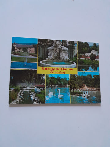 AK Baden bei Wien. Rosarium.