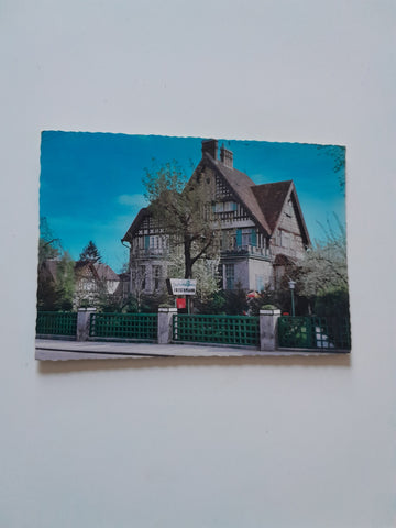 AK Baden. Jagdschloß-Pension Frischmann. Helenenstraße 13.