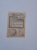 Einlieferungsschein Finanzamt Baden. (1943)