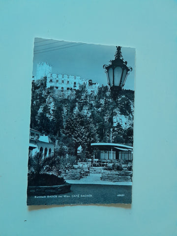 AK Baden bei Wien. Cafe Sacher.