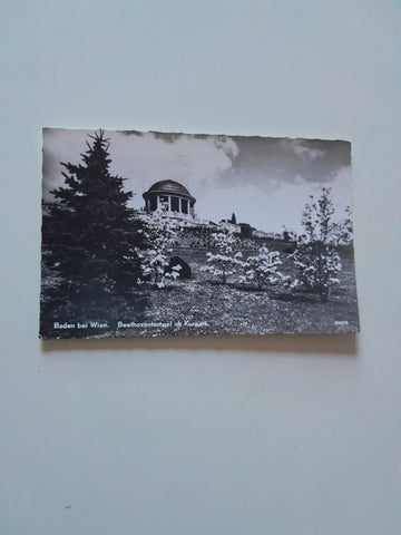 AK Baden bei Wien. Beethoventempel im Kurpark. (1963)