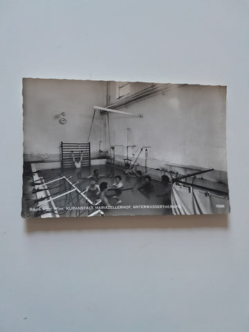 AK Baden bei Wien. Kuranstalt Mariazellerhof, Unterwassertherapie.