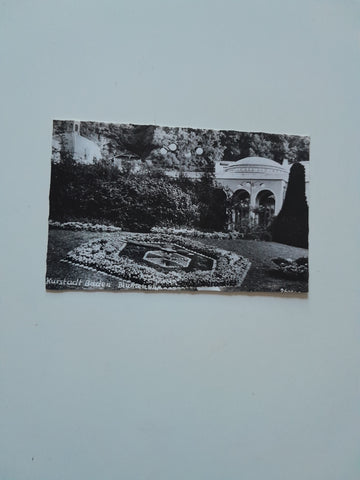 AK Baden. Blumenuhr.