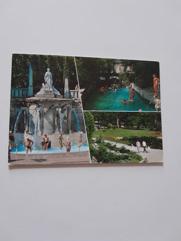 AK Bad Vöslau. Thermalbad. Kurpark.