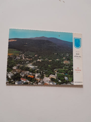 AK Bad Vöslau mit Harzberg.