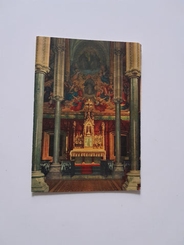 AK Karmel Mayerling. Inneres der Kirche mit Hochaltar.