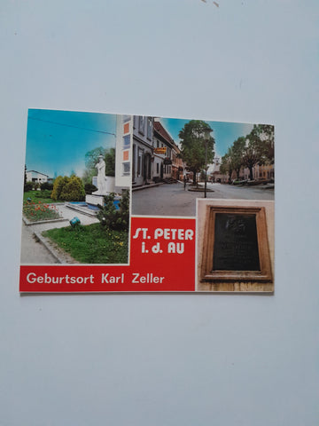 AK St. Peter in der Au. Geburtsort Karl Zeller.