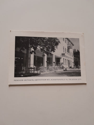 AK Amstetten. Pension Ortmayr. Schaffenfeld 51.