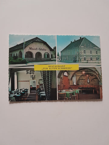 AK Maissau, Wienerstraße 2. Hans Weixelbraun. Restaurant Zur Alten Schmiede.