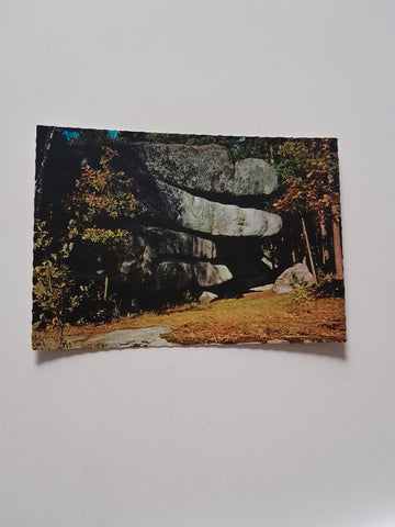 AK Blockheide Eibenstein b. Gmünd. Christophorusstein im Gebiet des Naturparkes.