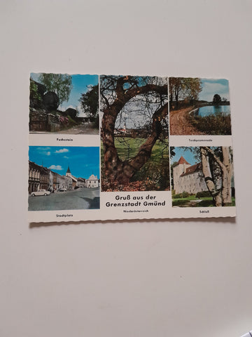 AK Gruß aus der Grenzstadt Gmünd.