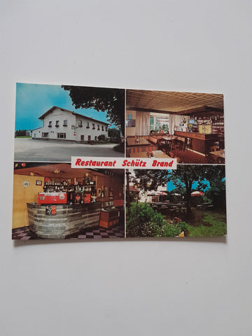 AK Brand 74. Restaurant Schütz Karl Schütz.