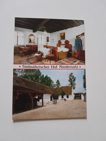 AK Niedersulz. Südmährischer Hof im Weinviertler Museumsdorf.